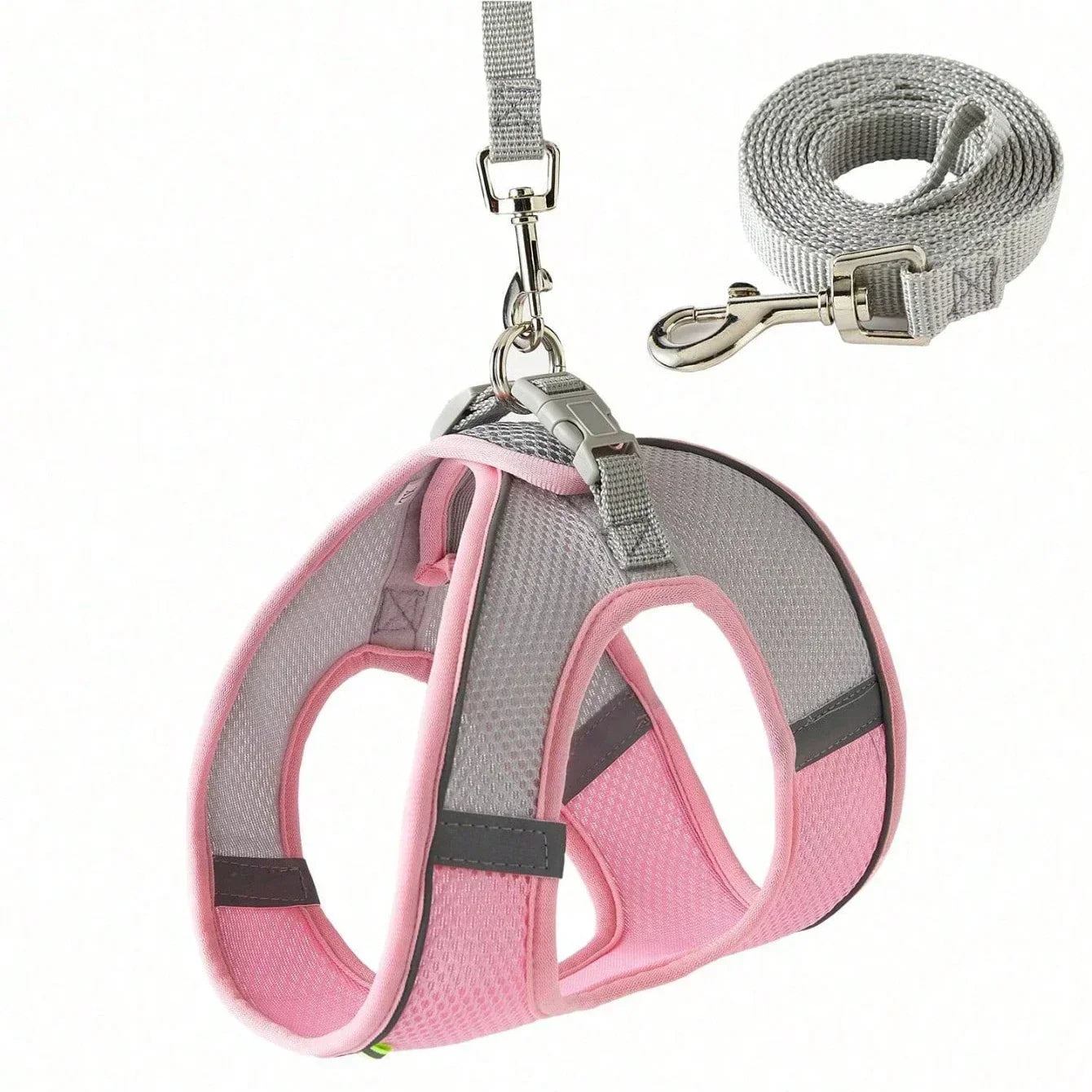 Escape-Proof Dog Harness and Leash Set for Small Dogs Cats Puppy Harness Vest Reflective Kitten Walking Lead Leash Pet Supplies